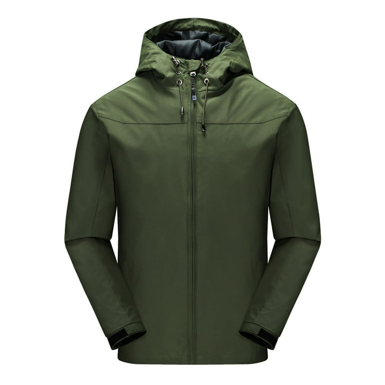 Army green waterproof jacket deals