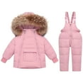 thumbnail image 1 of JSGEK Soft Comfy Cute Winter Coat Girls' Heavyweight Insulated Snowsuit Kids Winter Pants And Jackets Ski Snowsuit Jacket for Cozy Outdoor Casual Toddler Girl Snowsuit Pink,3 Years, 1 of 9