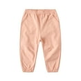 thumbnail image 1 of JSGEK Spring Children Pants Casual Outwear Softshell Pants Windproof Waterproof Comfortable Pocket Pants Suitable for Daily Life Travel Home Birthday Party Pink 6 Years, 1 of 3