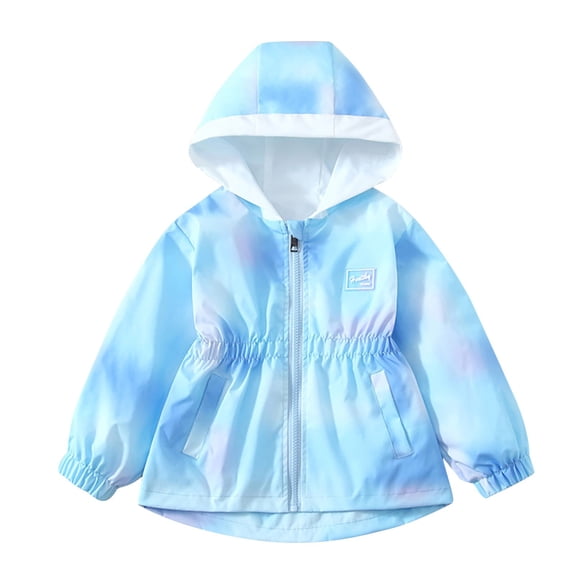 JSGEK Stylish Casual Hooded Jacket for Boys and Girls Lightweight Zip-up Design Long Sleeve Comfortable Fabric Outdoor Wear Perfect for Daily Activities and Playtime Blue 3 Years