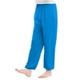 thumbnail image 1 of JSGEK Summer Mosquito Proof Lantern Pants Solid Color Casual Lightweight Comfortable Soft Breathable Versatile Pants for Kids Perfect for Daily Wear Travel Parties Blue 12 Years, 1 of 4