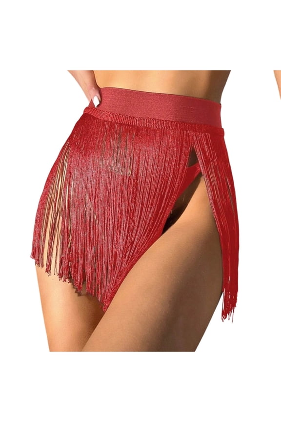 Women's Bikini Swimsuit Removable Padded Cups Striped Design Bare Back Modest Style Trendy Design Beach Red M