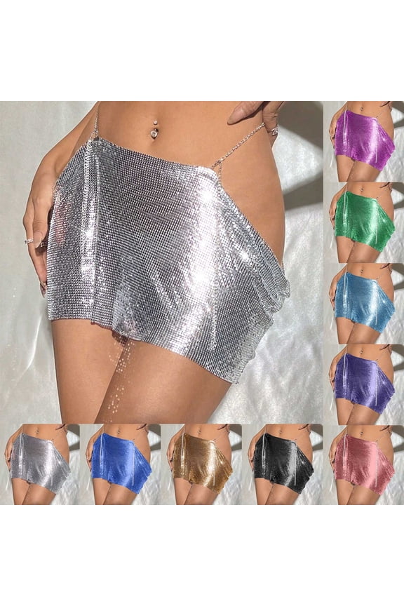 Women's PVC Leather Shiny Metallic Short Mini Skirt Night Club Bodycon Tight Dress Black Free Size