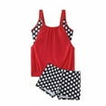 thumbnail image 1 of JSGEK Women's Polka Dot Two Piece Swimsuit Adjustable Straps Soft Material Beach Pool Casual Wear Red S, 1 of 3