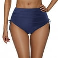 thumbnail image 1 of JSGEK Womens High Waisted Swim Bottoms Full Coverage Design Soft Fabric Relaxed Silhouette for Tropical Getaways Blue M, 1 of 4