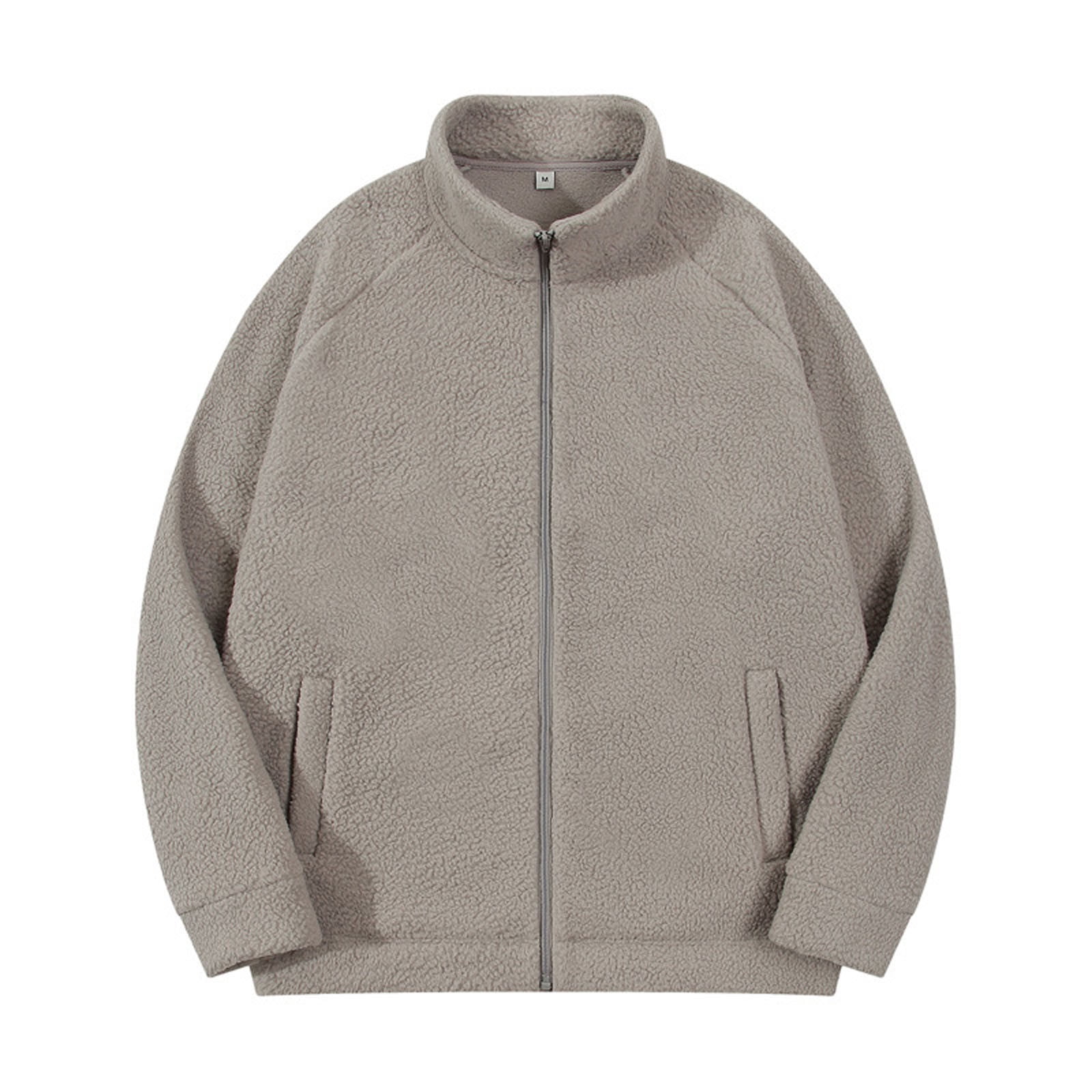 JSGEK Zip up Fluffy Fuzzy Sherpa Clearance Long Sleeve Long Sleeve Turn