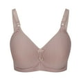 thumbnail image 1 of JSGEK without Steel Ring Gathering Bra Fashion Plus Size Bra Breathable Push up Plunge Trendy Clearance Wirefree Comfort Pink 50 Bra for Ladies, 1 of 4