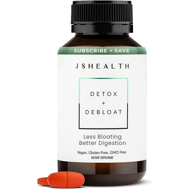 JSHealth Vitamins Detox and Debloat Liver Health Formula , Liver Detox