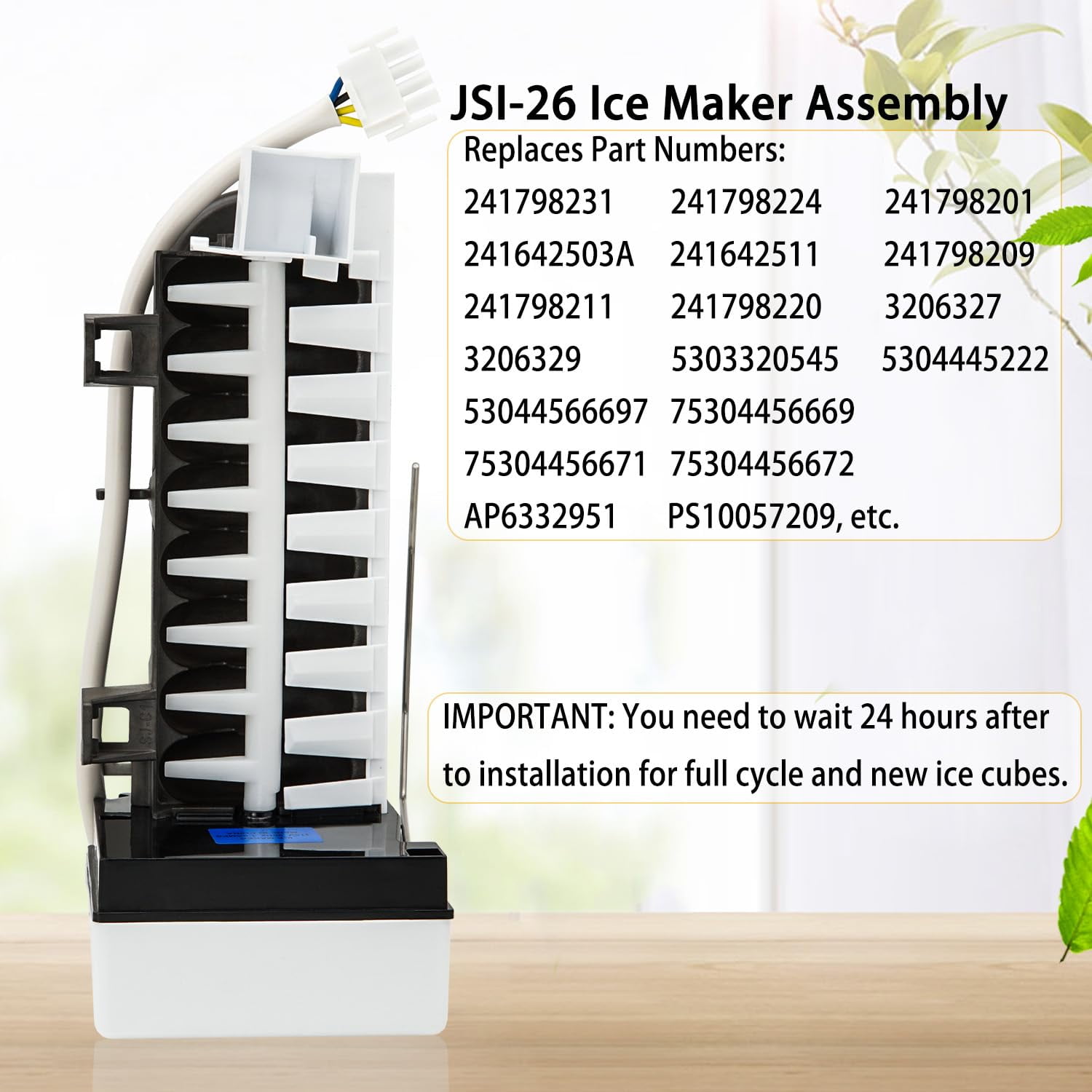 JSI26 Ice Maker Compatible with Refrigerator Models