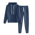 thumbnail image 1 of JSKUMAR Jogger Sets for Women Casual 2 Piece Lounge Sets Spring Sweatshirt Drawstring Sweatpants Outfits Matching Sweatsuits (Navy,XL), 1 of 5