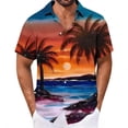 thumbnail image 1 of JSKUMAR Men's Hawaiian Printed Short Sleeve Shirts Tropical Graphic Button Down Holiday Shirt Vacation Casual Beach Outfit Multicolor-10,5XL, 1 of 7
