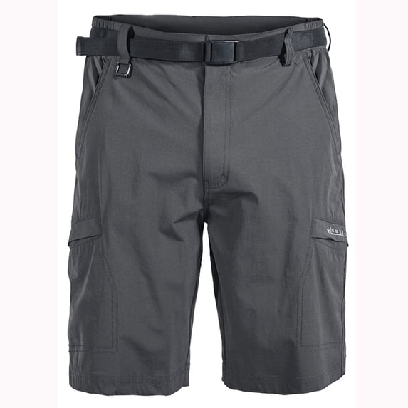 JSKUMAR Men's Mountain Biking Short Casual Relaxed Fit Golf Lounge Quick Drying Shorts with Multi Pockets Gray,S