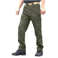 thumbnail image 1 of JSKUMAR Mens Tactical Pants Casual Ripstop Cargo Work Pants Water Resistant Breathable Hiking Sweatpants with Pockets (M, Green), 1 of 6