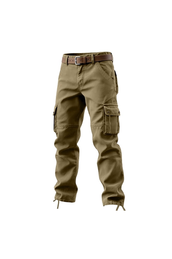Trendy Cargo Work Pants High Waisted Tactical Baggy Joggers Pants Pockets Fashion Hiking Trousers with Pockets (40, Yellow)