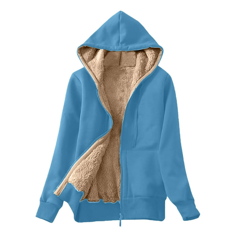 JSKUMAR Women's Thermal Sherpa Fleece Lined Hooded Coat Long