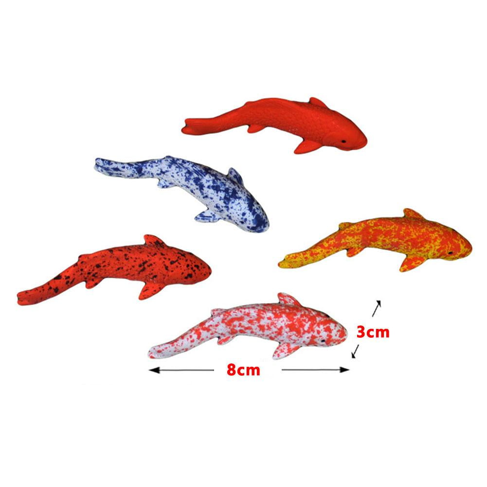 JSNKJL Fake Fish, Ko-i Fish Ornament Set – Resin Floating Figurine for ...