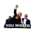 JSNKJLMN 2024 BUMPER STICKER STICKERS YOU MISSED MAGA Car Stickers