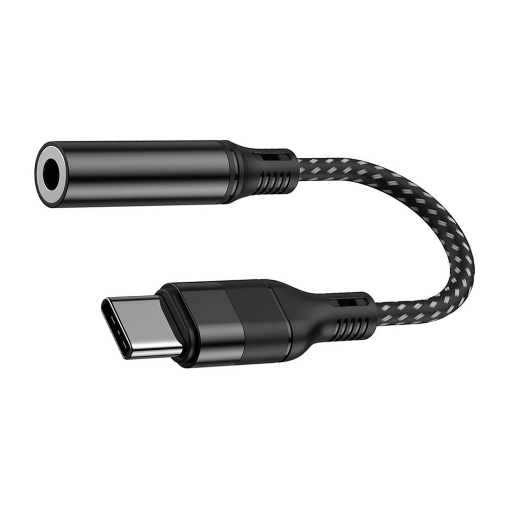 JSNKJLMN USB C to 3.5mm Earphone Jack Digital Audio Adapter Type Converter HiFi