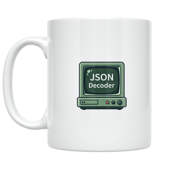JSON Decoder Design - Coding Enthusiast - 11 oz Ceramic Coffee Mug