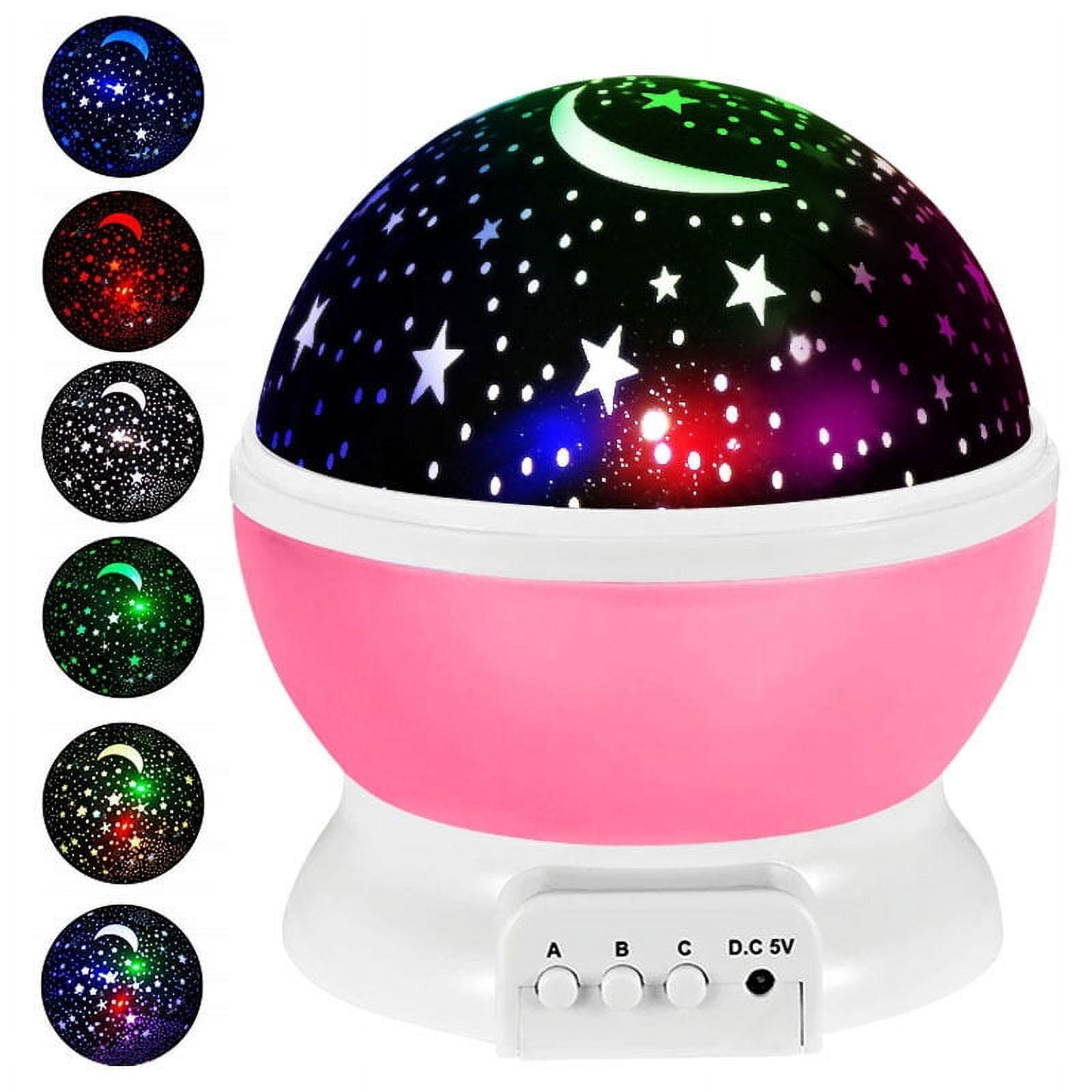 JSOT Star Projector, Star Projector Night Light for Kids 2-9 Year Old Girl, Ceiling LED Lamp with Galaxy Starry, Gift for Kids Adults for Bedroom, Christmas, Birthdays, Pink