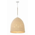 thumbnail image 1 of Crystorama Jasper 6 Light Matte White Chandelier - 20"W x 22.5"H x 20"D, 1 of 13