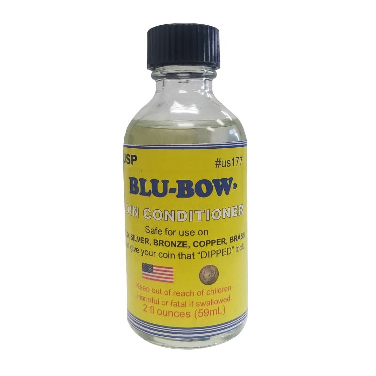 BLU-Bow Coin Conditioner - Safe Tarnish Remover For Mint & Proof Coins, 2oz Bottle