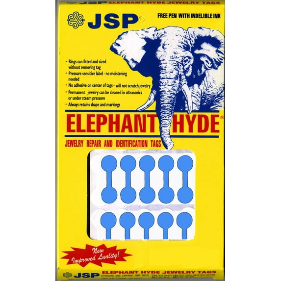 JSP   ELEPHANT HYDE TAGS BLUE REGULAR 1000 PIECES