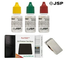JSP Gold Testing Acid 10K 14K 18K Kit + Scratch Tester Stone +Magnet Jewelry Test Detect