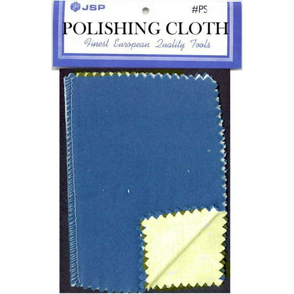 BLUE/YELLOW POLISHING CLOTH 12"X15" two pieces