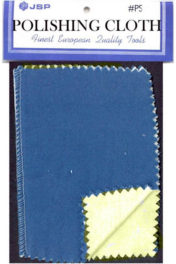 BLUE/YELLOW POLISHING CLOTH 12"X15" two pieces