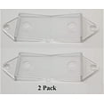 thumbnail image 1 of JSP Manufacturing 1 Gang Clear Rocker Switch & Outlet Cover Guard Plate (2 Pack), 1 of 9