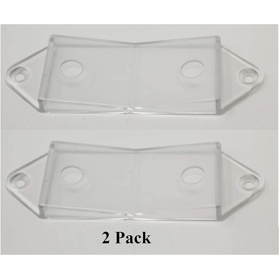JSP Manufacturing 1 Gang Clear Rocker Switch & Outlet Cover Guard Plate (2 Pack)