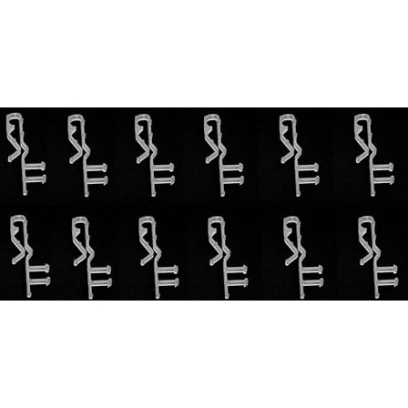 JSP Manufacturing 2” Plastic Hidden Valance Clips, Clear, 0.85” x 2”