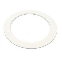 JSP Manufacturing 6" Plastic Light Trim Ring Recessed Can, White