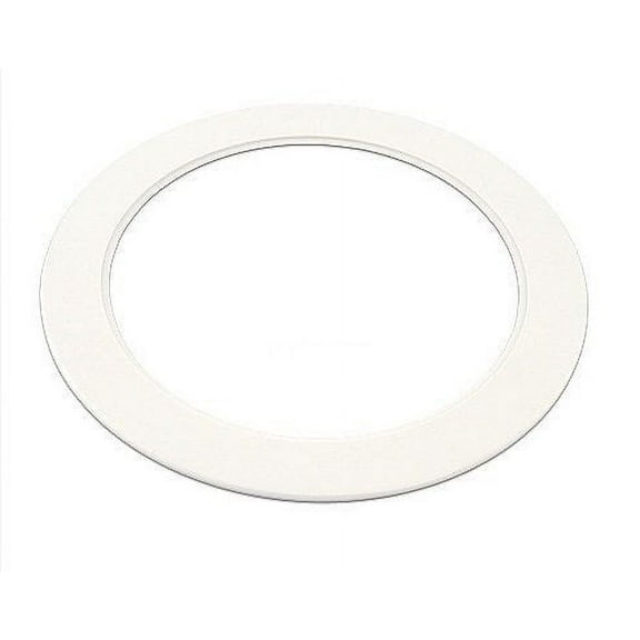 JSP Manufacturing 6" Plastic Light Trim Ring Recessed Can, White