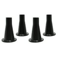 thumbnail image 1 of JSP Manufacturing Black Plastic 3-5/8" Bed Frame Feet Glide Legs - 4 Pack, 1 of 7