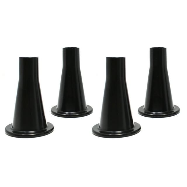 JSP Manufacturing Heavy Duty Black Plastic Bed Frame Feet Glide Legs