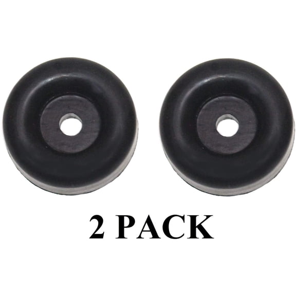 JSP Manufacturing Cargo Trailer Ramp Door Replacement Black Rubber Bumper 2 Pack