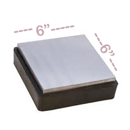 JSP® RUBBER & STEEL BENCH BLOCK 6"x6"