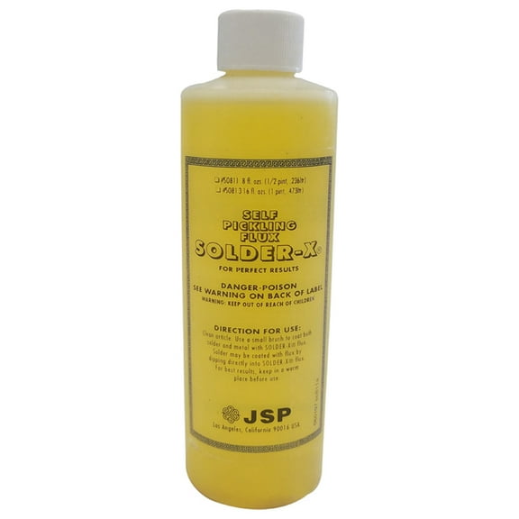 JSP SELF PICKLING SOLDERING FLUX YELLOW, 16OZ