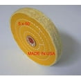 thumbnail image 1 of JSP®SPECIAL MUSLIN BUFF CHEMKOTE WITH SHELLAC CENTERS YELLOW 5 INCH DIAMETER X 45, 1 of 2