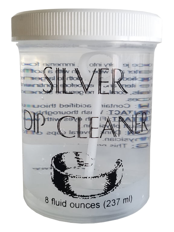 Silver Jewelry Dip Cleaner Solution, 8.oz