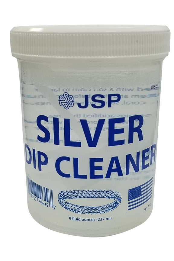 Silver dip cleaner 8 ounces with basket. 24 jars (us155x24)