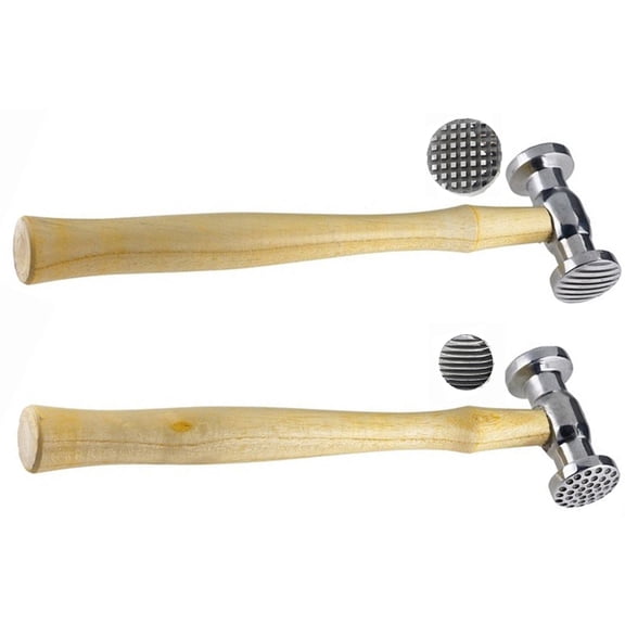 JSP TEXTURING HAMMER DUAL FACE (Dimple/Narrow) + TEXTURING HAMMER DUAL FACE (Checks/wide line)