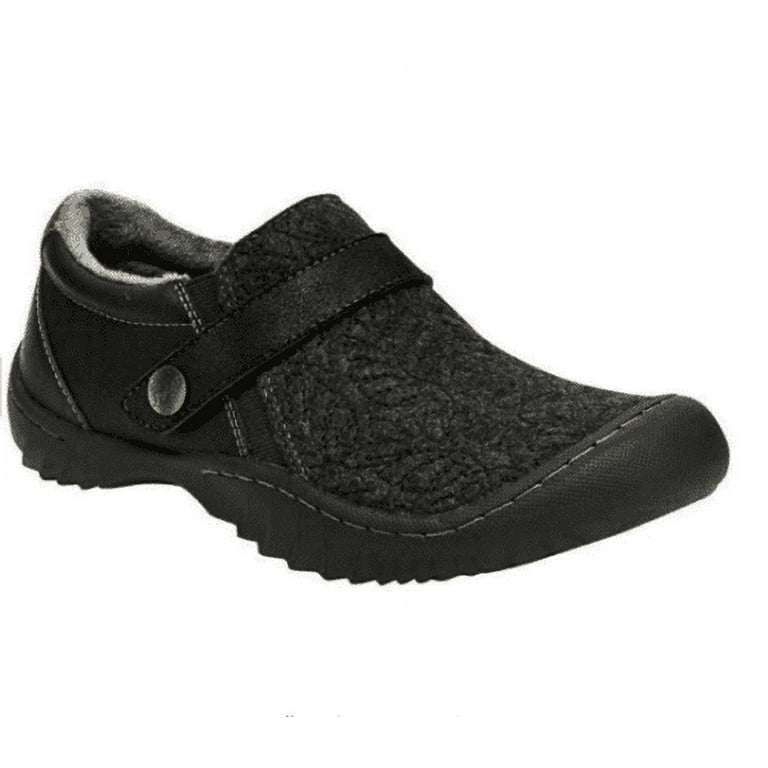 JSPORT Women s Blair Slip On Memory Foam Footbed Faux Fur Insole