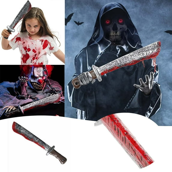 JSRHEEM Halloween Scythe Prop for Accessories Carnival Party Decorations Grim