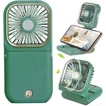 JSSH Portable Mini Handheld Fan Necklace Fan 3 Speeds Hanging Neck Cooling Fan Wireless Portable Charger Small Fan Personal Fan USB Rechargeable