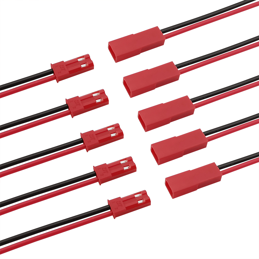 JST 2 Pin Male & Female Cable Connector JST 2P Wire Plug Jack