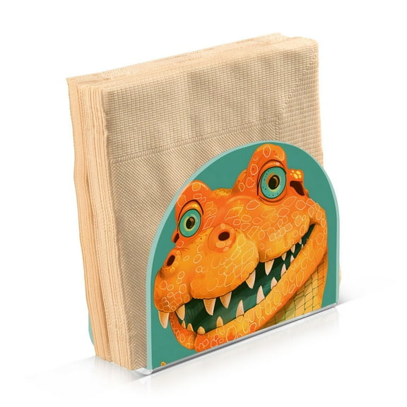 JSTEL Alligator Head Napkin Holder for Table Cocktail Farmhouse, Paper Napkins Dispenser for Home Kitchen Coffee Shop Dining Room Decor