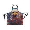 thumbnail image 1 of JSTEL American Flag Eagle Portrait Apron with 2 Pockets for Women Men Adjustable Garden Bib, 1 of 5